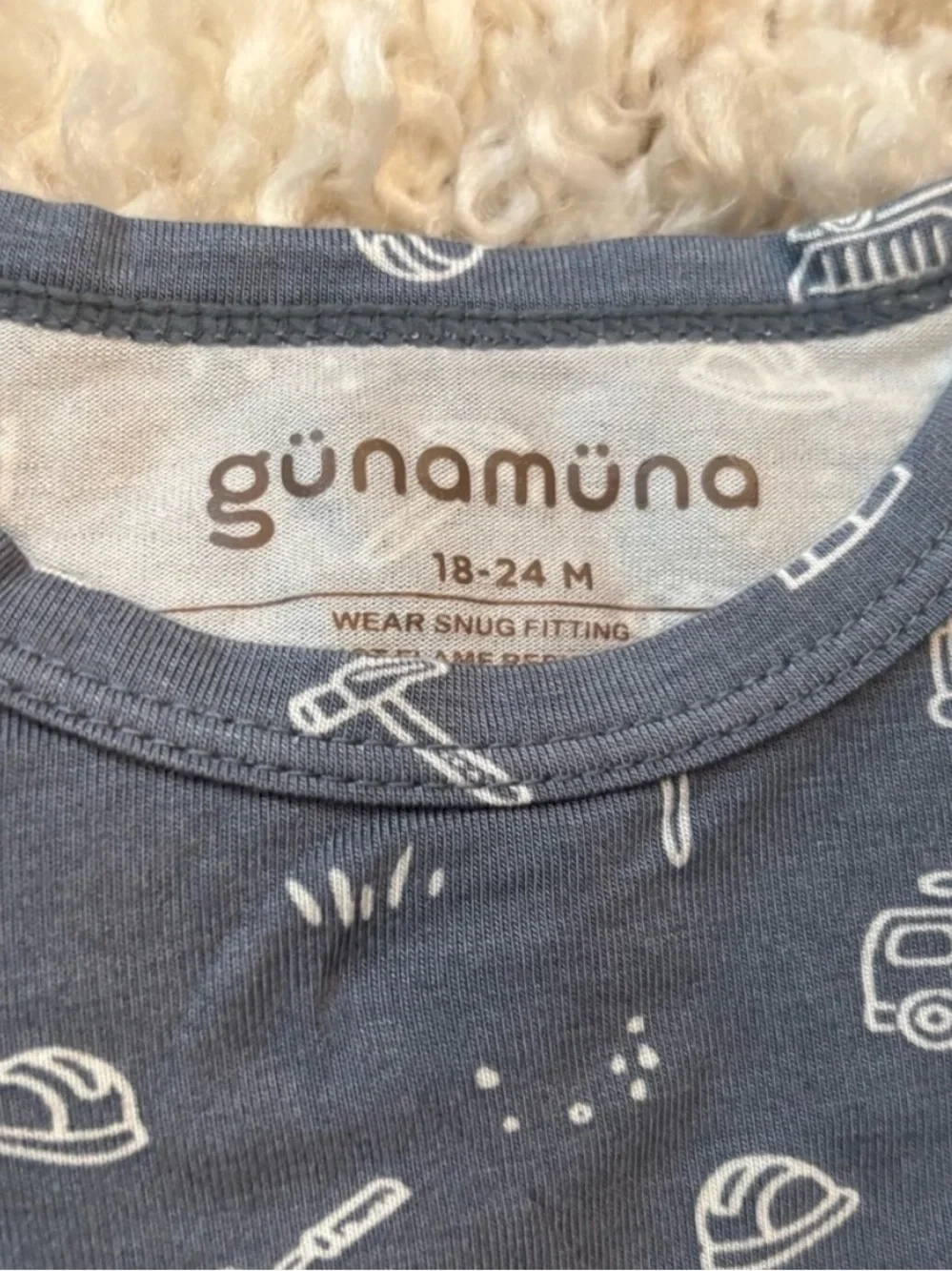 NWT Gunamuna Construction Convertible Pajamas | 18-24m